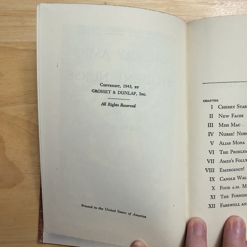 Cherry Ames Student Nurse Stories by Helen Wells Hardcover Book Vintage 1943 - Picture 5 of 12